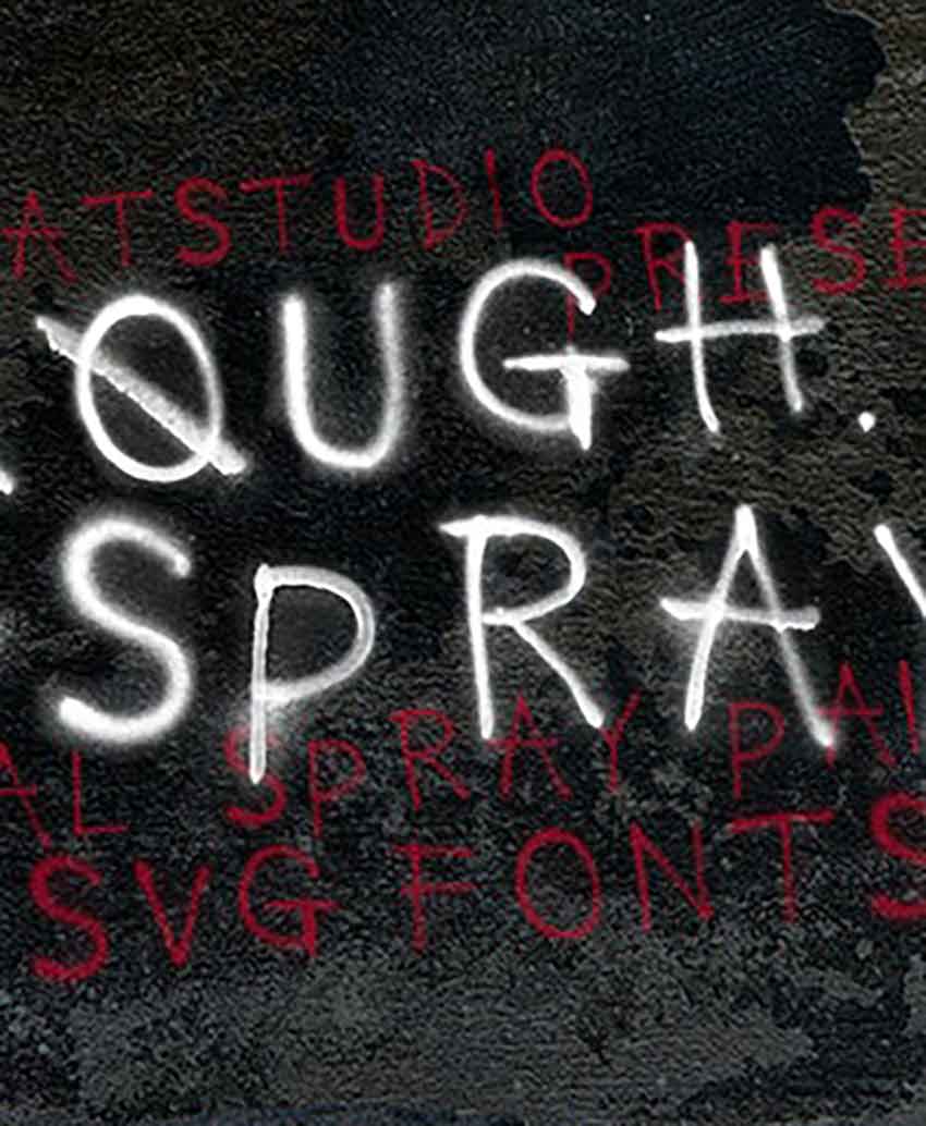 Rough Spray SVG Typeface